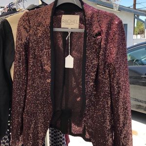 Burgundy sequins blazer RACHEL BY RACHEL ROY
